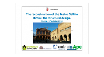 The reconstruction of the Teatro Galli in Rimini: the structural design